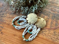 Image 11 of Peaces of Luanda . Beaded brass earrings n1