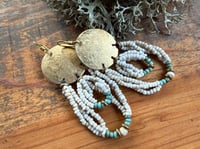 Image 7 of Peaces of Luanda . Beaded brass earrings n1