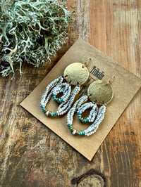 Image 15 of Peaces of Luanda . Beaded brass earrings n1