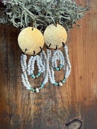 Image 16 of Peaces of Luanda . Beaded brass earrings n1