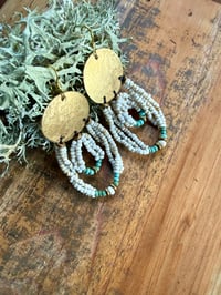 Image 19 of Peaces of Luanda . Beaded brass earrings n1