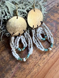 Image 20 of Peaces of Luanda . Beaded brass earrings n1