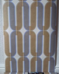 1960s Vintage Crown Wallpaper Rolls - Indoor Rainbow Collection Groovy Geometric - (Set of 3 Rolls) – detail view 5