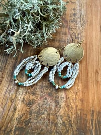 Image 23 of Peaces of Luanda . Beaded brass earrings n1