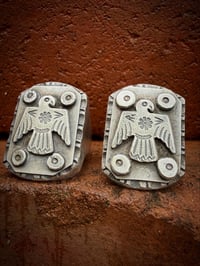 Image 2 of WL&A Handmade Heavy Layered Sterling Silver Medicine Thunderbird Signet 