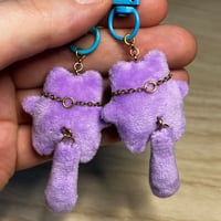 Image 3 of Mini Micro Heart Keychain Cats with Wiggly Tails