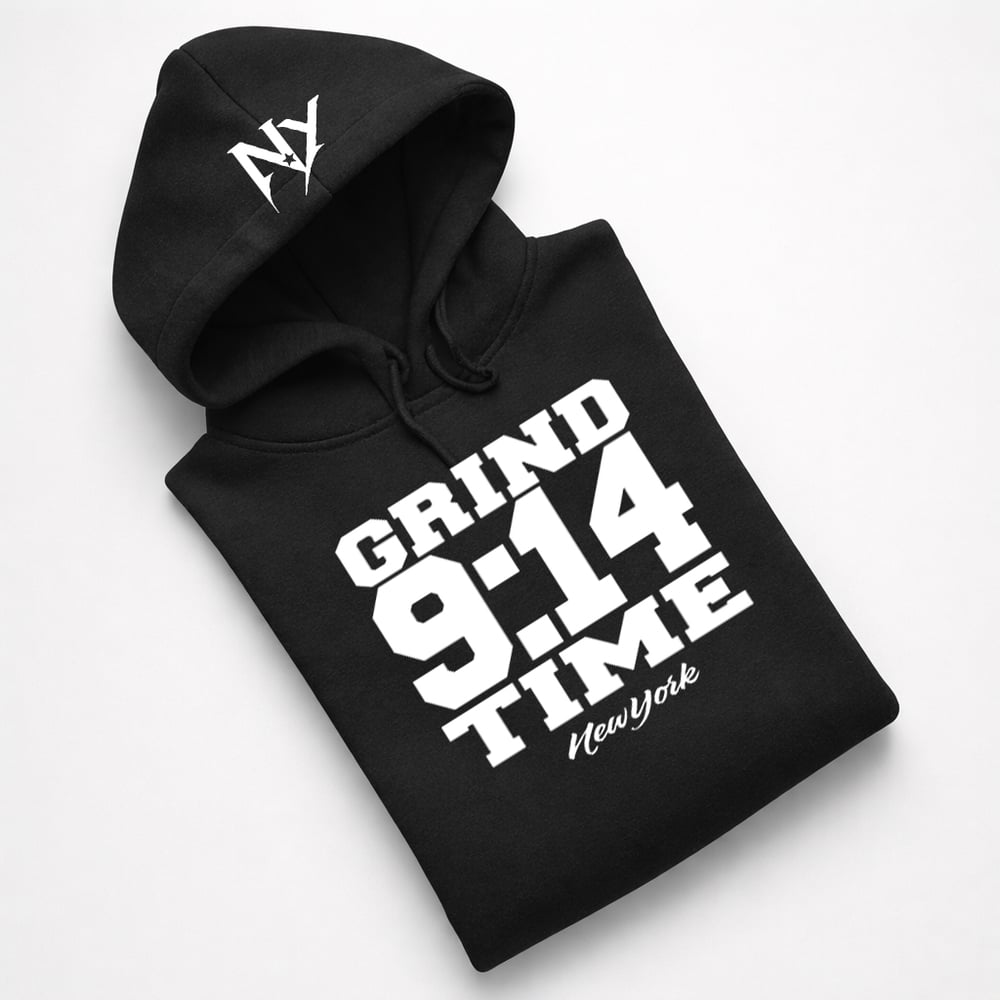 Image of EXCLUSIVE GRIND-TIME 9:14 HOODIES