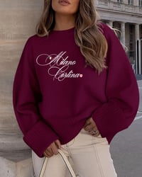 Image 2 of Northern Atelier Milano Italian Canadian Heart Knit