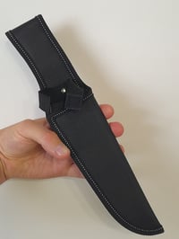 Image 3 of Black Nylon Fixed Knife Sheath for Hunting  Camping Outdoor Carry