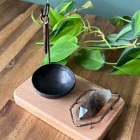 Image 2 of Grounding Meditation Kit — Hum Bowl & Smoky Quartz