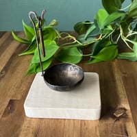 Image 3 of Hum Bowl Rest | Handmade bronze singing bowl | Maple