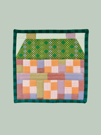 Image 1 of Home Sweet Home Pot Holder / Green