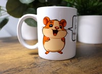 Image 2 of Handmade Funny Enjoy the Sh#t That Matters Mug, coffee, tea, drinking, hamster, gift, cup