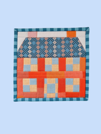 Image 1 of Home Sweet Home Pot Holder / Blue