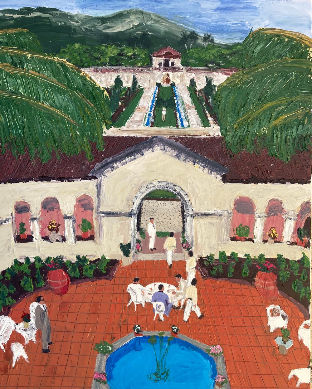 Image of Tony meets Sosa in Bolivia (original on canvas)