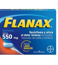 Image 2 of Flanax 550 anti-inflammatory medication, 30 tablets