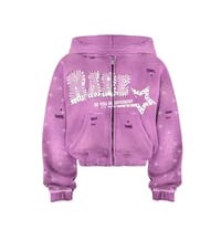 RARE PINK RHINESTONE ZIP UP