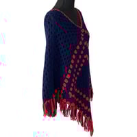 Image 2 of Boho Woven Poncho - Vintage 