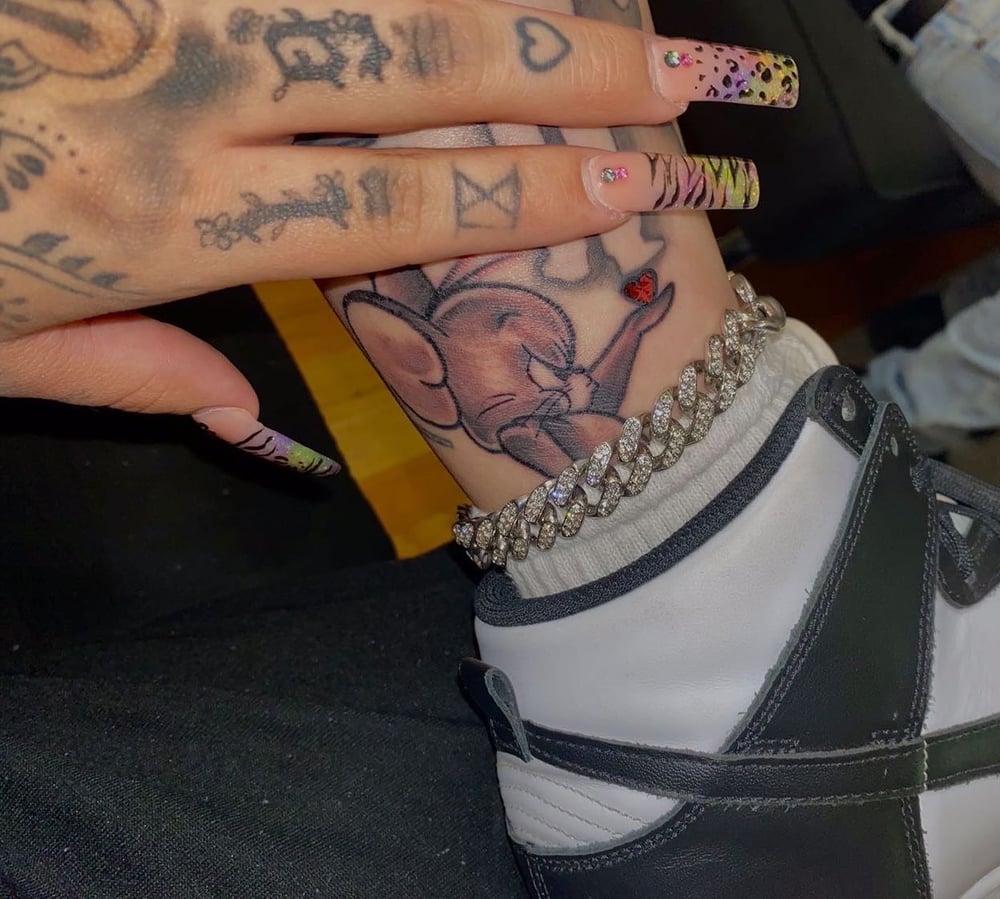 Image of Iced out ankle bracelet 
