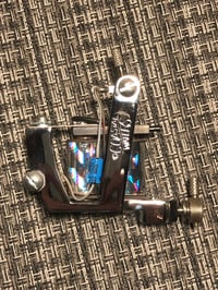 Image 1 of Coastal Waters Chrome plated Tattoo Machine Vintage - Silver Coils