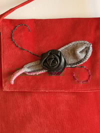 Image 2 of Winter Blossom Suede Crossbody Bag