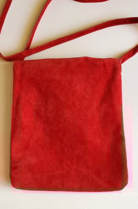 Image 5 of Winter Blossom Suede Crossbody Bag