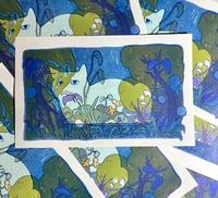 Image 1 of Forest Cat Risograph