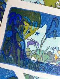 Image 2 of Forest Cat Risograph