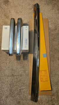 Image 1 of 240z Original Rear Bumper 3 piece - WORKED - NO HOLES