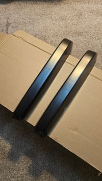 Image 1 of 240z Rear Bumper 3 piece (reproduction) - BLACK, NO HOLES - 70-72