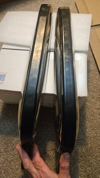 Image 5 of 240z Rear Bumper 3 piece (reproduction) - WITH RUBBERS - 70-72