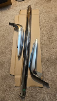 Image 6 of 240z Rear Bumper 3 piece (reproduction) - WITH RUBBERS - 70-72