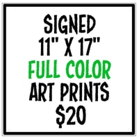 Image 1 of 11"x 17" FULL COLOR art prints - hand-signed