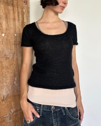 Image 2 of BLACK KNIT TEE