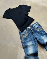 Image 1 of BLACK KNIT TEE