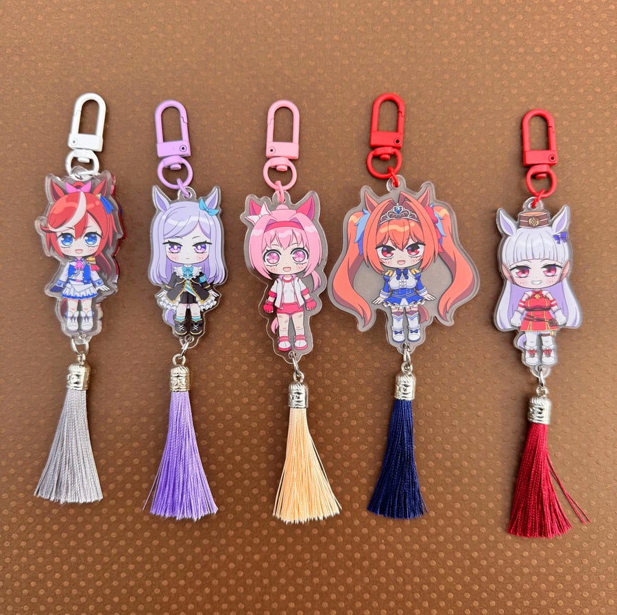 Image of (Pre-order) Pick an Uma Musume chara keychain