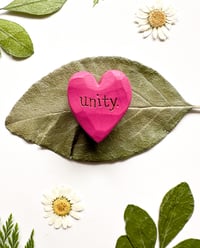 Image 3 of Unity - Mini Wood Burned Heart