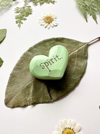 Image 2 of Spirit - Mini Wood Burned Heart