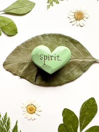 Image 3 of Spirit - Mini Wood Burned Heart