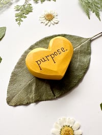 Image 2 of Purpose - Mini Wood Burned Heart