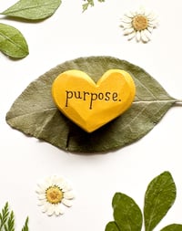 Image 3 of Purpose - Mini Wood Burned Heart