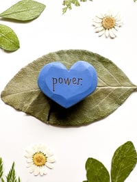 Image 3 of Power - Mini Wood Burned Heart