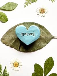 Image 3 of Marvel - Mini Wood Burned Heart