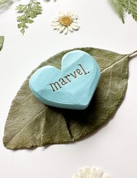 Image 2 of Marvel - Mini Wood Burned Heart