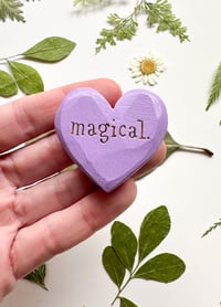 Image 1 of Magical - Mini Wood Burned Heart