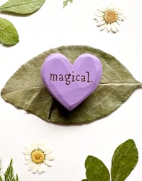 Image 3 of Magical - Mini Wood Burned Heart