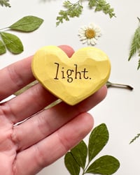 Image 1 of Light - Mini Wood Burned Heart
