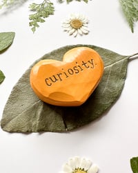 Image 2 of Curiosity - Mini Wood Burned Heart