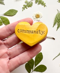 Image 1 of Community - Mini Wood Burned Heart