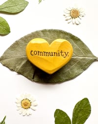 Image 3 of Community - Mini Wood Burned Heart